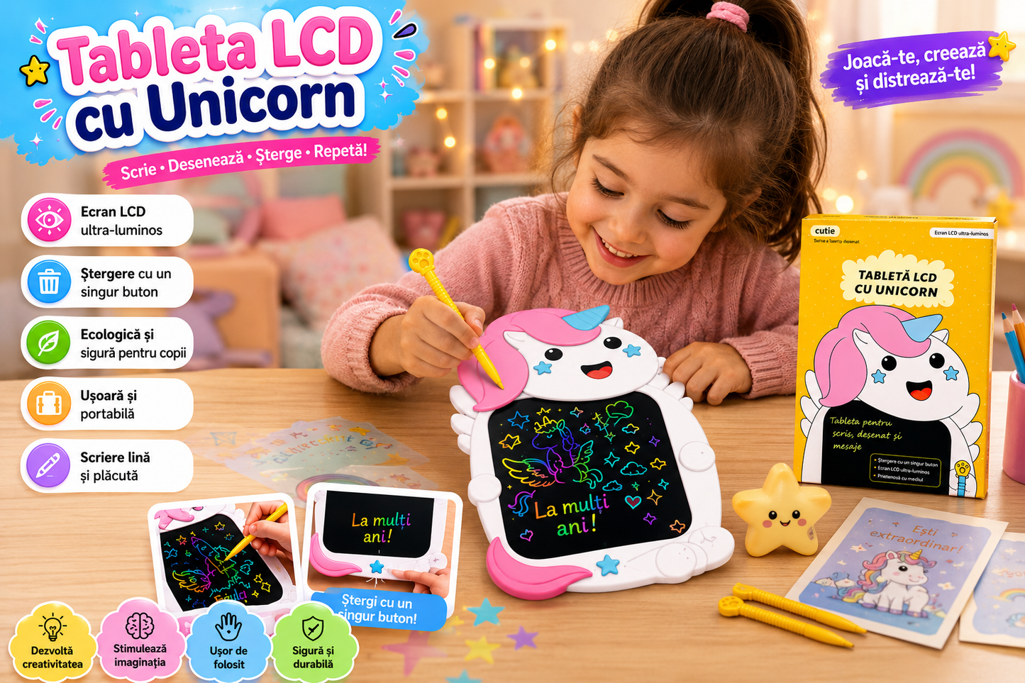 Tableta Fermecată pentru Desen și Joacă