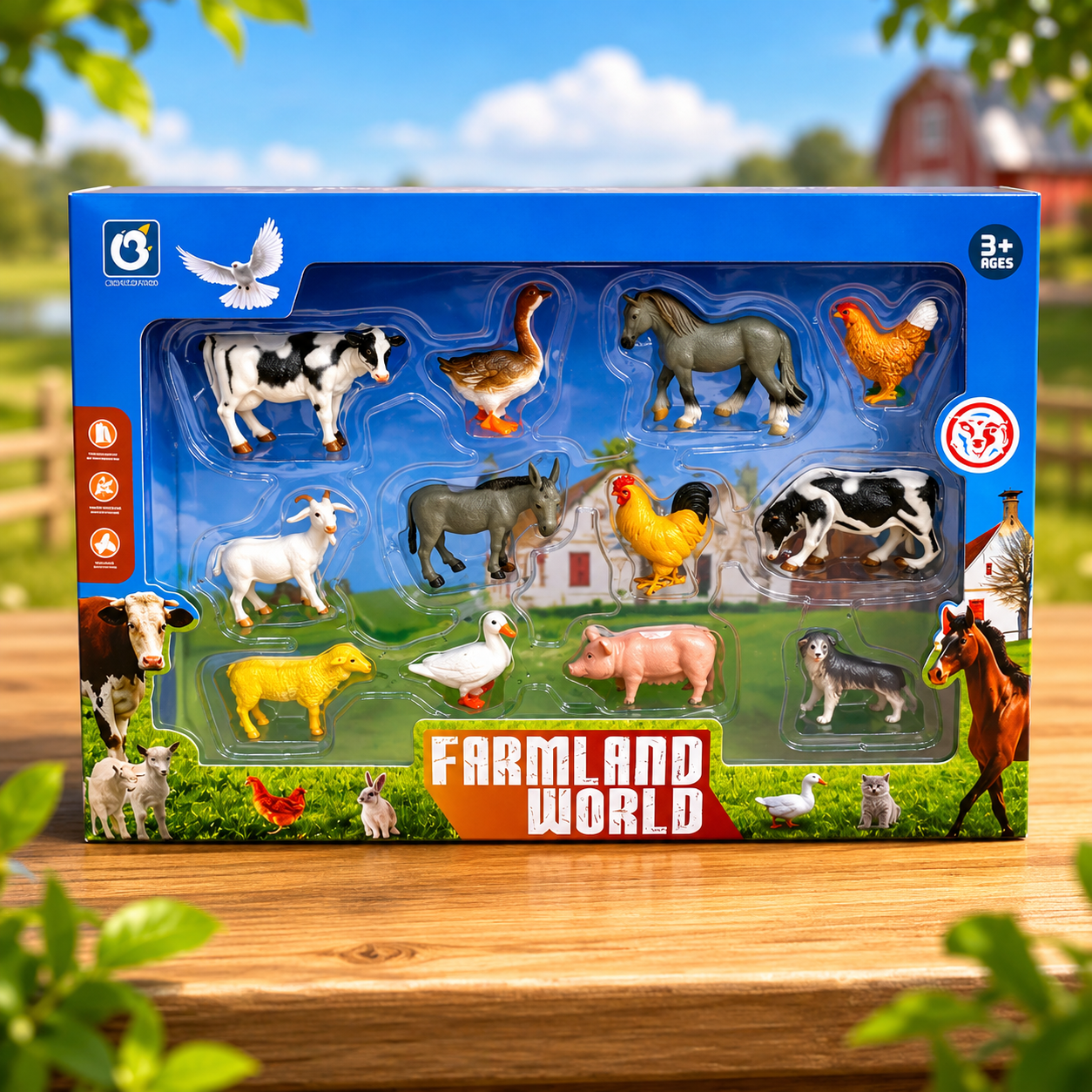 Set Figurine Animale de Fermă – 12 Piese