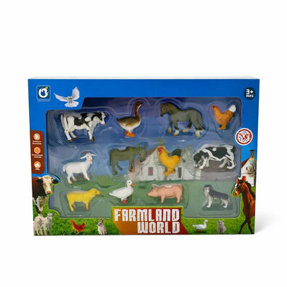 Set Figurine Animale de Fermă – 12 Piese