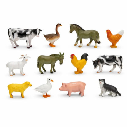 Set Figurine Animale de Fermă – 12 Piese